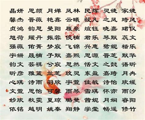 二字名字|独特有魅力的两个字女生名字600个